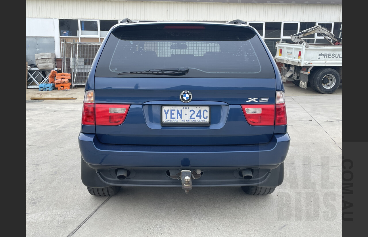 8/2002 BMW X5 3.0i E53 4d Wagon Blue 3.0L