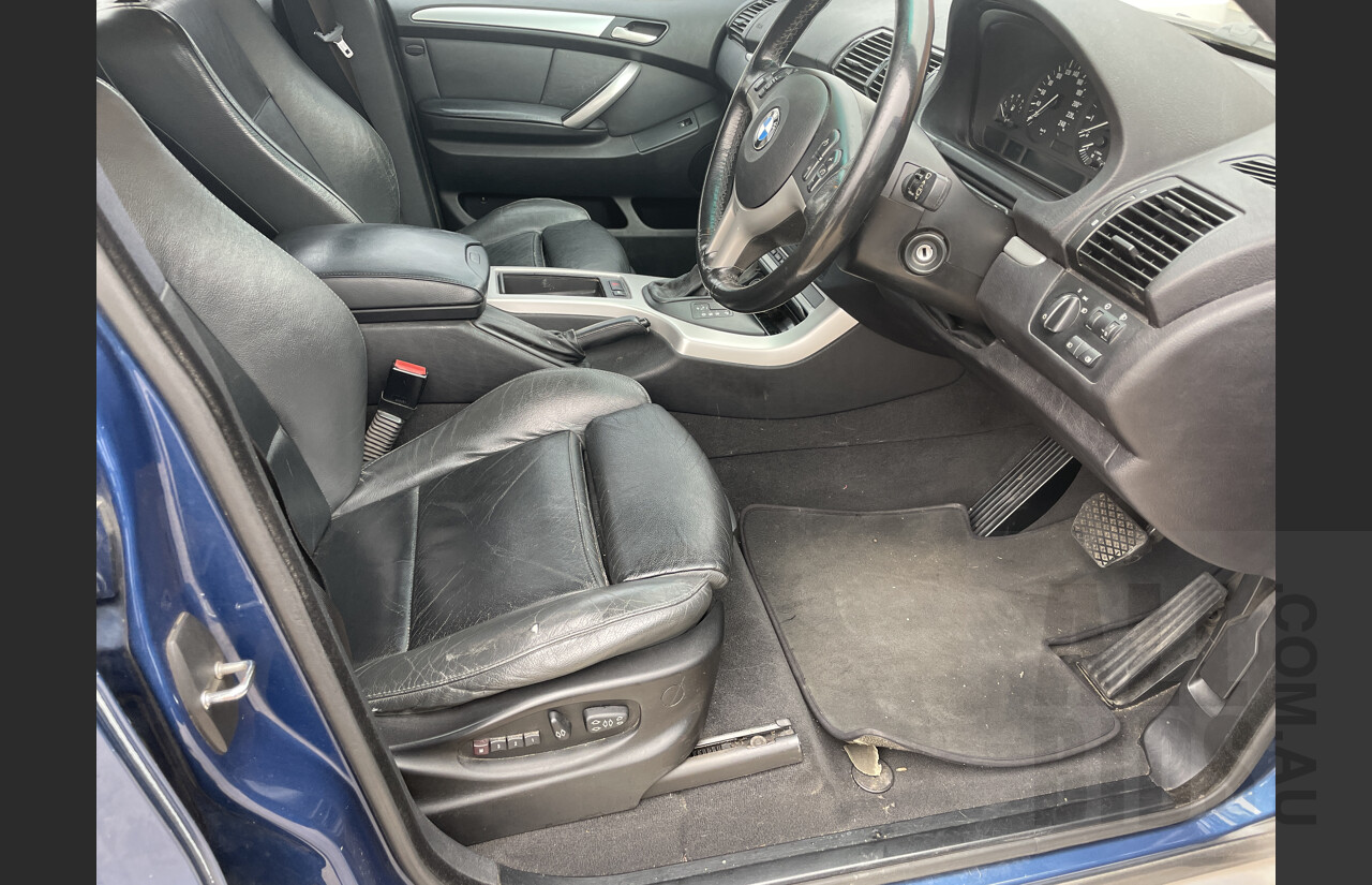 8/2002 BMW X5 3.0i E53 4d Wagon Blue 3.0L