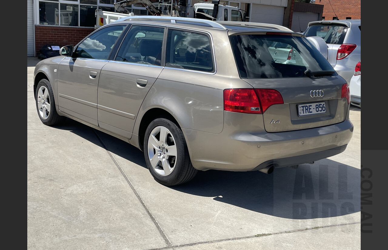 7/2005 Audi A4 2.0 Avant B7 4d Wagon Beige 2.0L