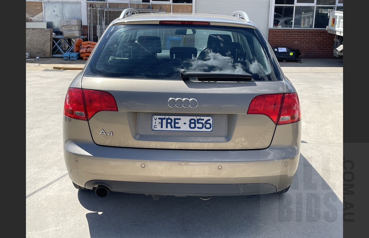 7/2005 Audi A4 2.0 Avant B7 4d Wagon Beige 2.0L