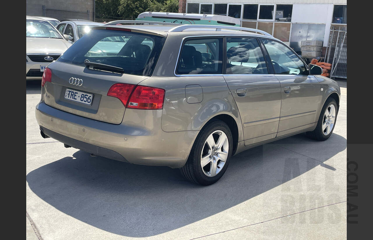 7/2005 Audi A4 2.0 Avant B7 4d Wagon Beige 2.0L