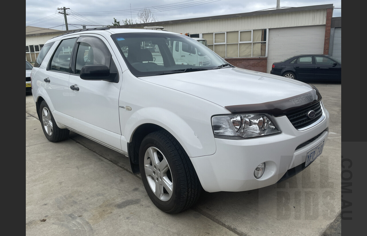 6/2006 Ford Territory TS (4x4) SY 4d Wagon White 4.0L