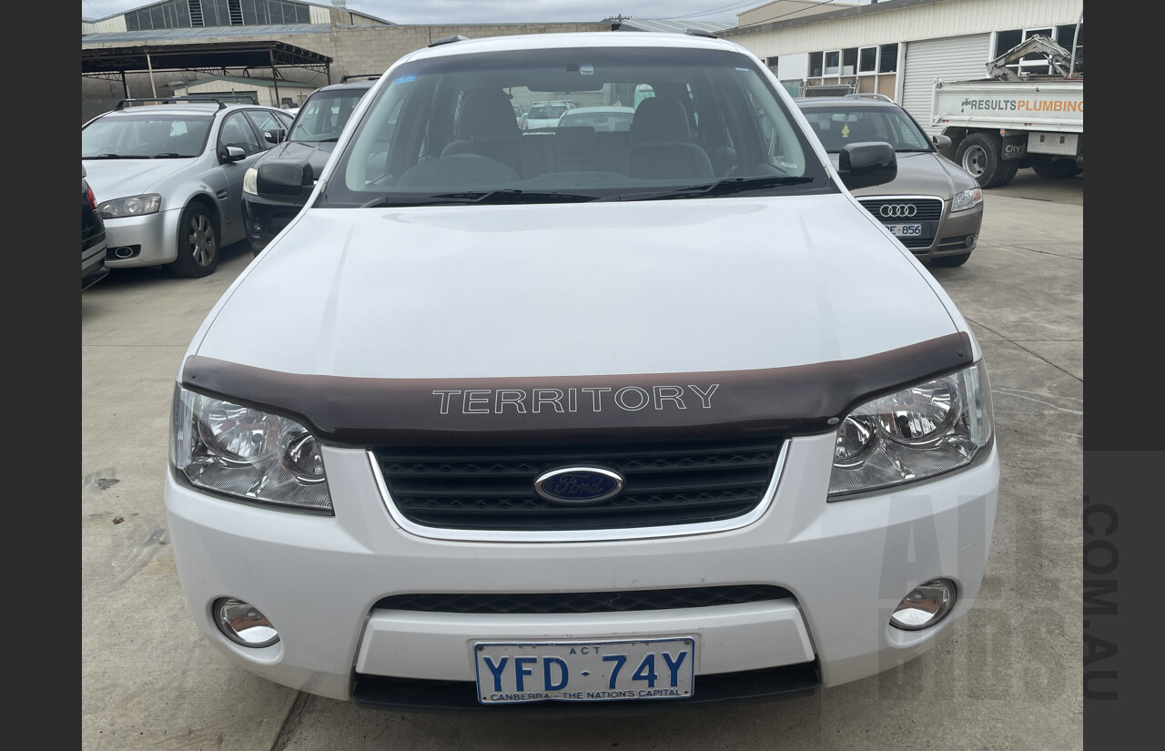 6/2006 Ford Territory TS (4x4) SY 4d Wagon White 4.0L