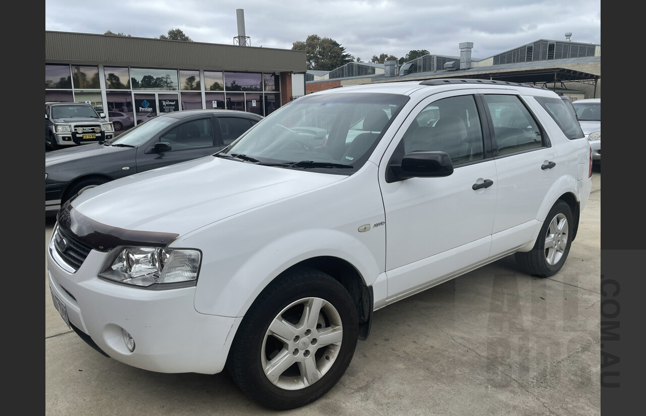 6/2006 Ford Territory TS (4x4) SY 4d Wagon White 4.0L