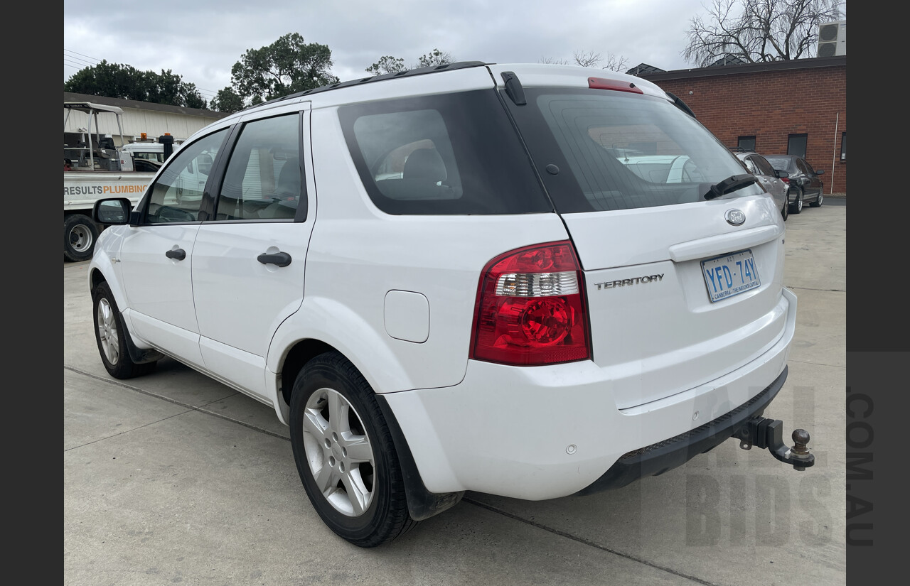 6/2006 Ford Territory TS (4x4) SY 4d Wagon White 4.0L