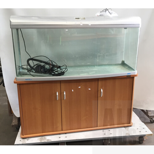Jebo R3150 Curved Glass Tank And Aqua One Fish Tank Cabinet