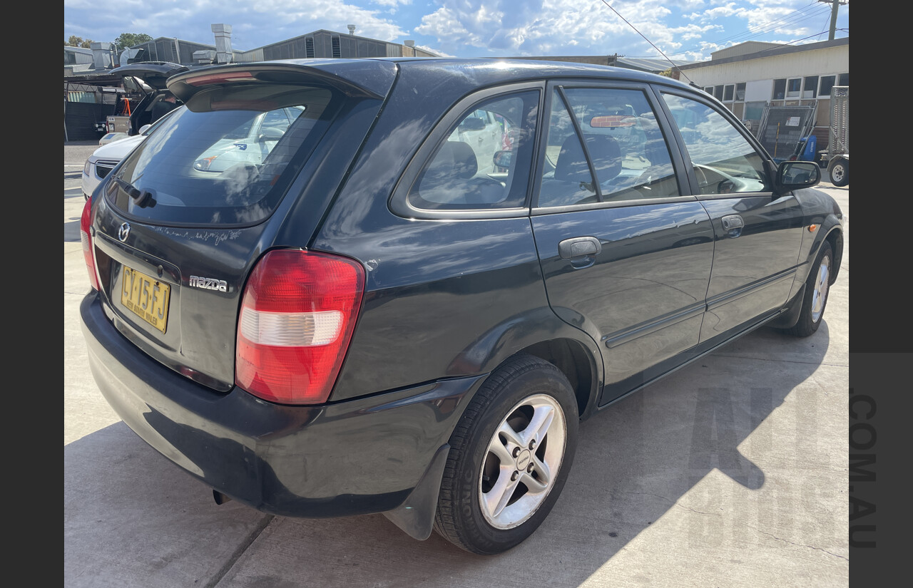 6/2000 Mazda 323 Astina  5d Hatchback Black 1.6L