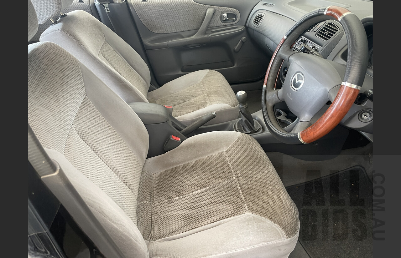 6/2000 Mazda 323 Astina  5d Hatchback Black 1.6L