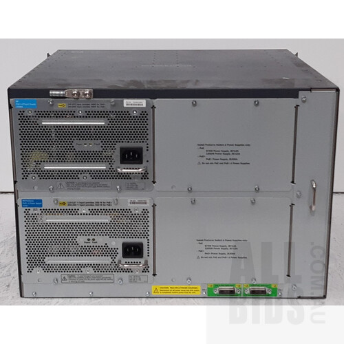 HP (J8698A) ProCurve 5412zl PoE+ Switch Chassis with Modules