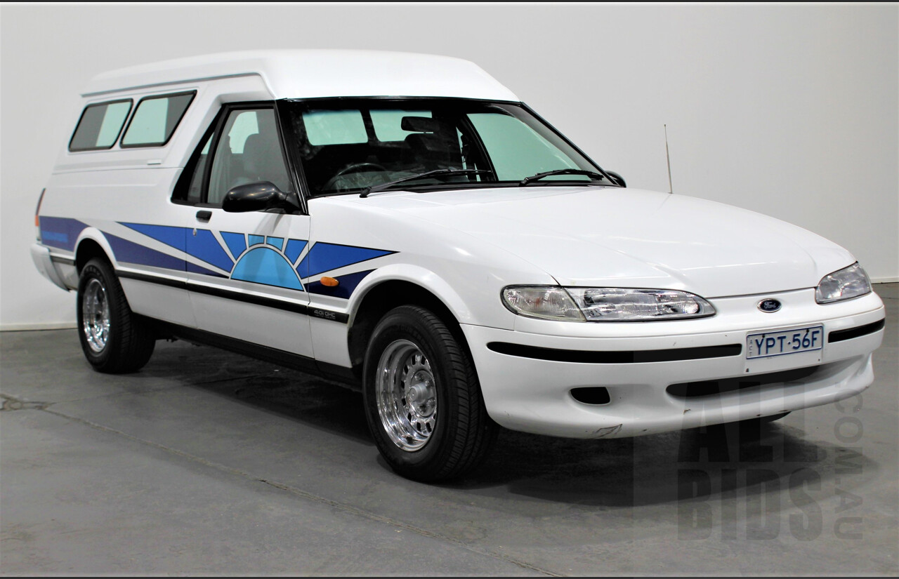 7/1996 Ford Falcon GLi Longreach XH Panelvan White 4.0L