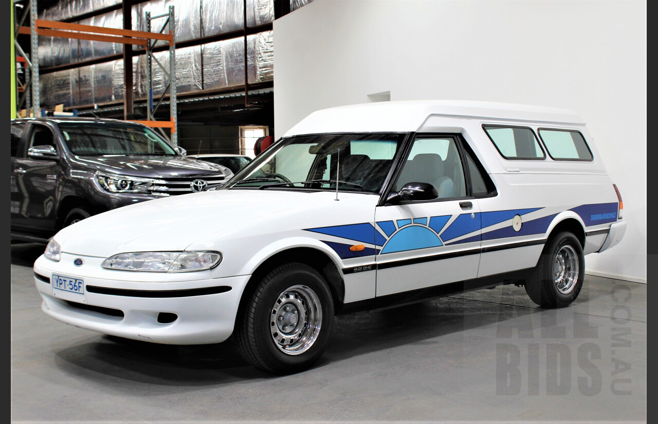 7/1996 Ford Falcon GLi Longreach XH Panelvan White 4.0L