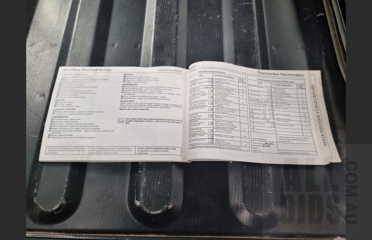 7/1996 Ford Falcon GLi Longreach XH Panelvan White 4.0L