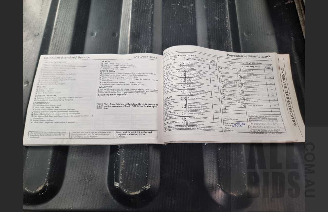 7/1996 Ford Falcon GLi Longreach XH Panelvan White 4.0L