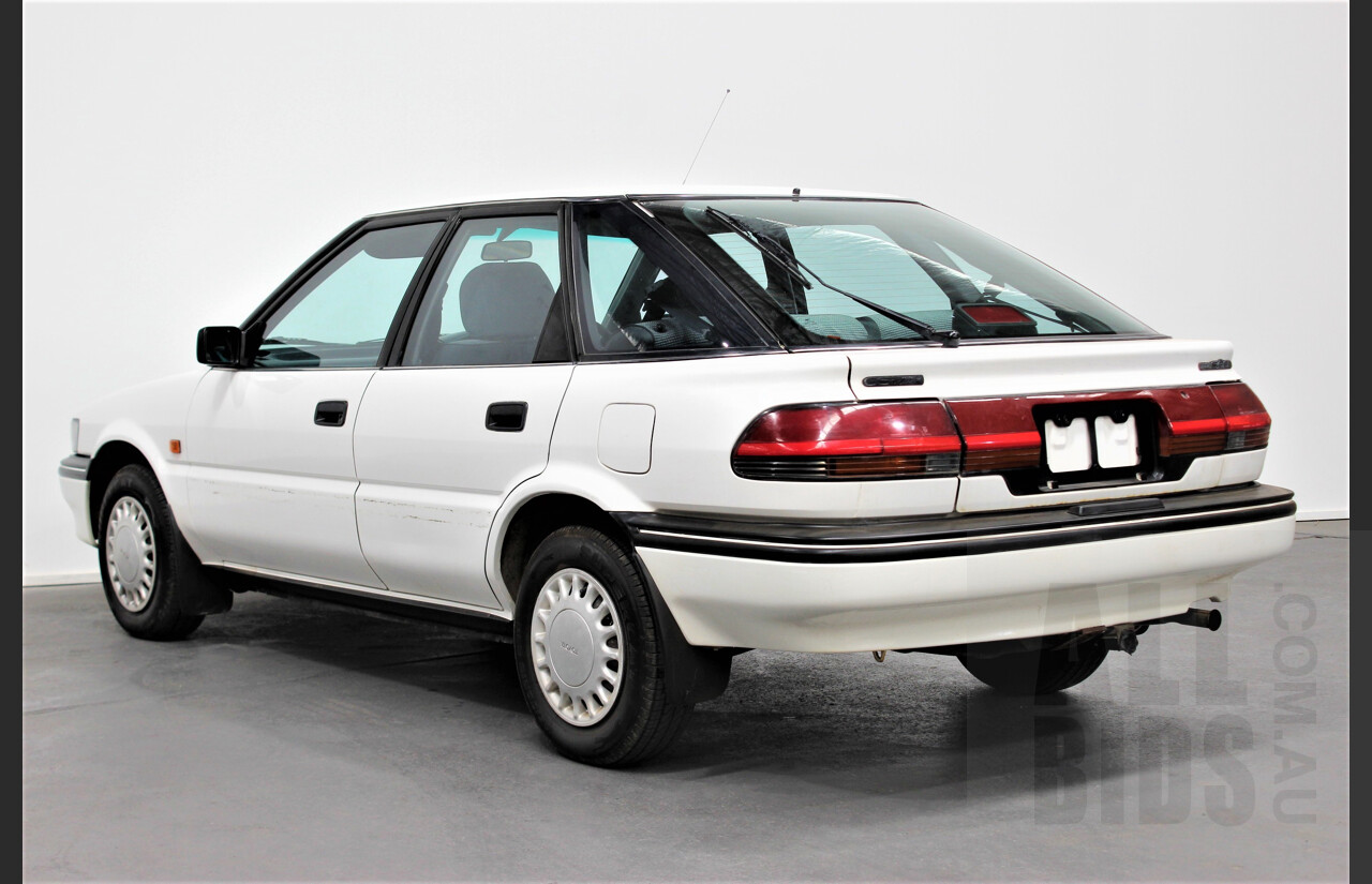10/1991 Toyota Corolla CSi SECA AE94 5d Liftback White 1.6L Low 57,000ks