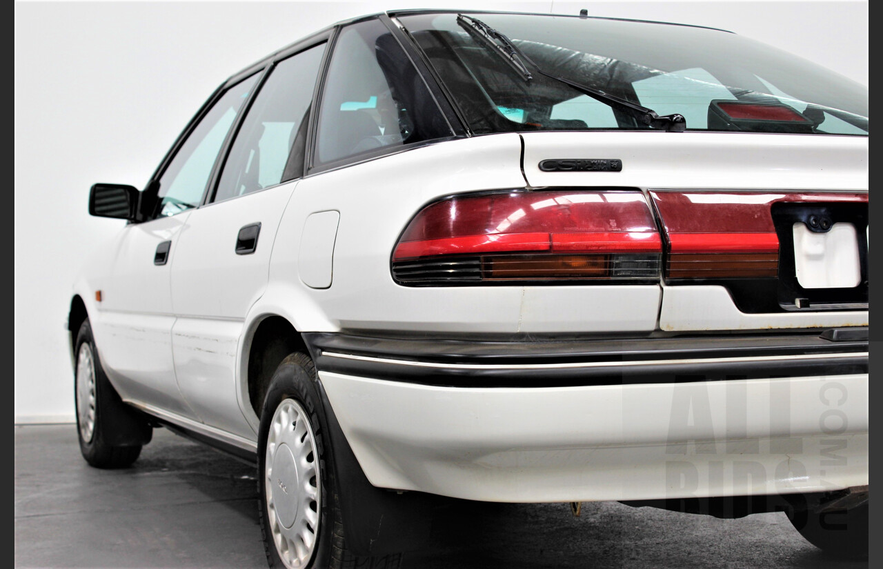 10/1991 Toyota Corolla CSi SECA AE94 5d Liftback White 1.6L Low 57,000ks