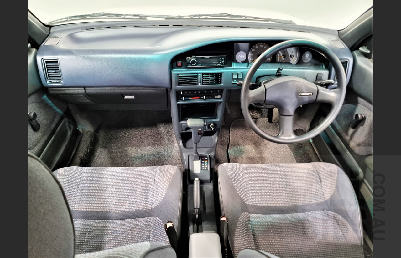 10/1991 Toyota Corolla CSi SECA AE94 5d Liftback White 1.6L Low 57,000ks