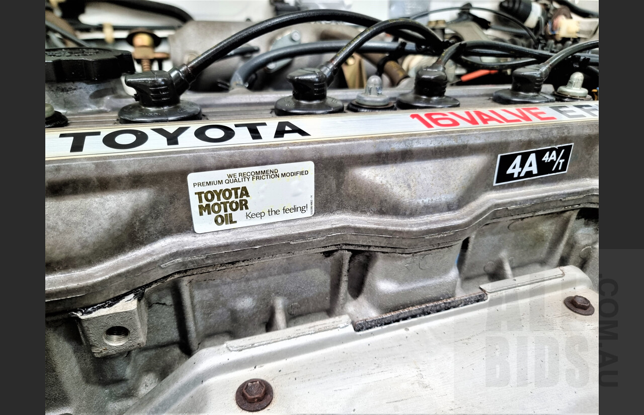 10/1991 Toyota Corolla CSi SECA AE94 5d Liftback White 1.6L Low 57,000ks
