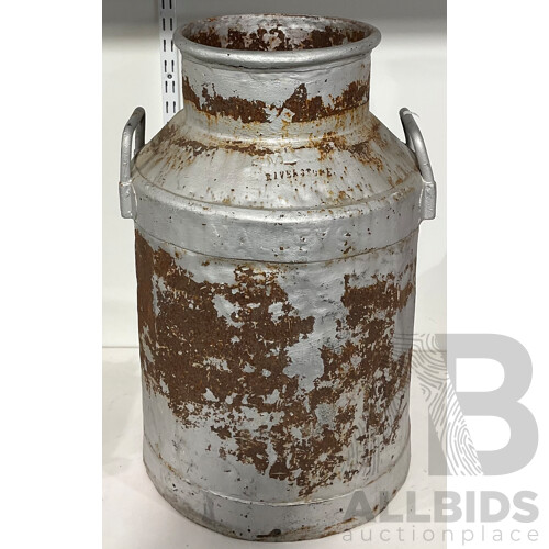 Malleys Ltd Large Vintage Twin Handled Milk Pail