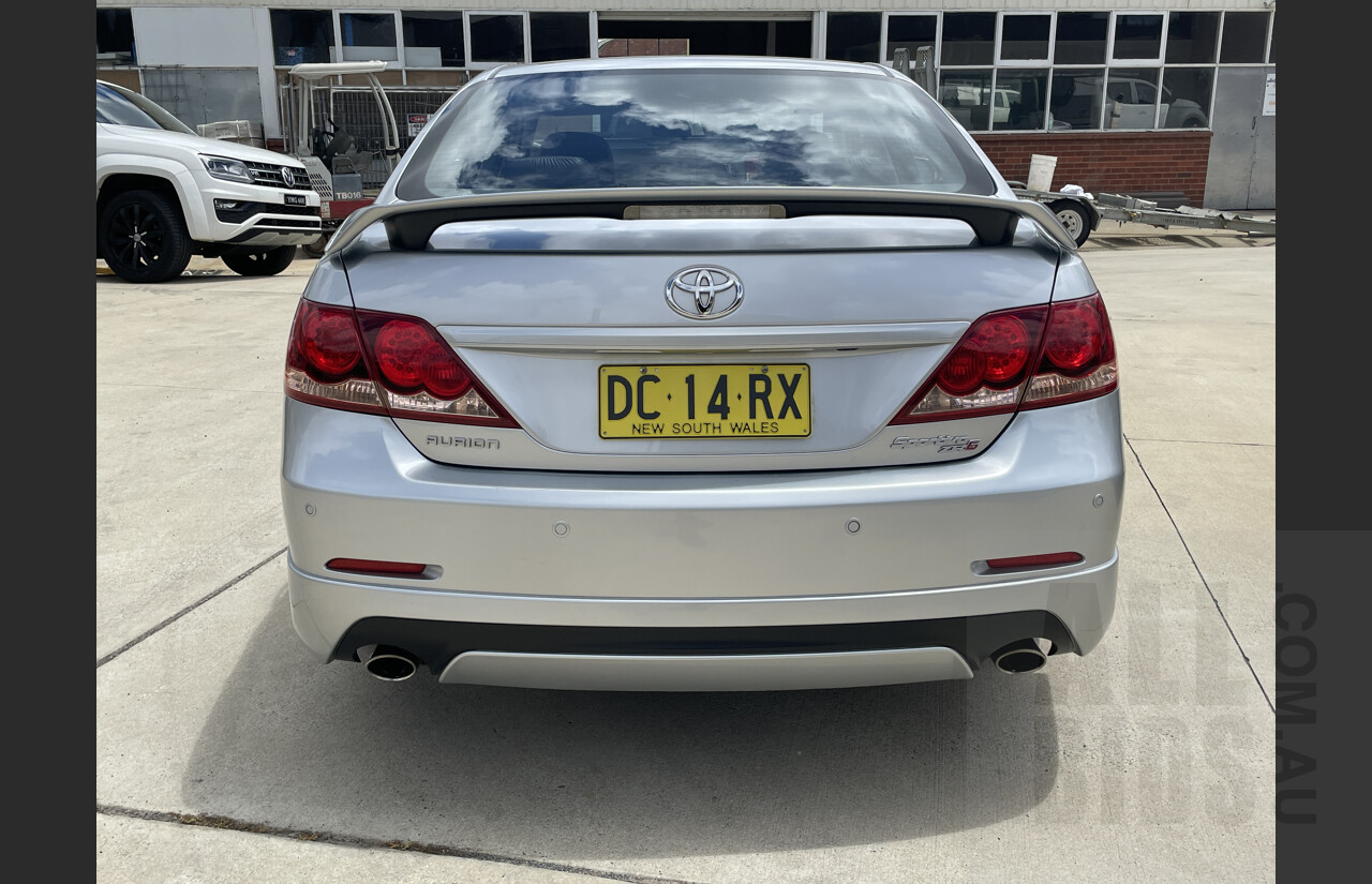 2/2007 Toyota Aurion Sportivo ZR6 GSV40R 4d Sedan Silver 3.5L