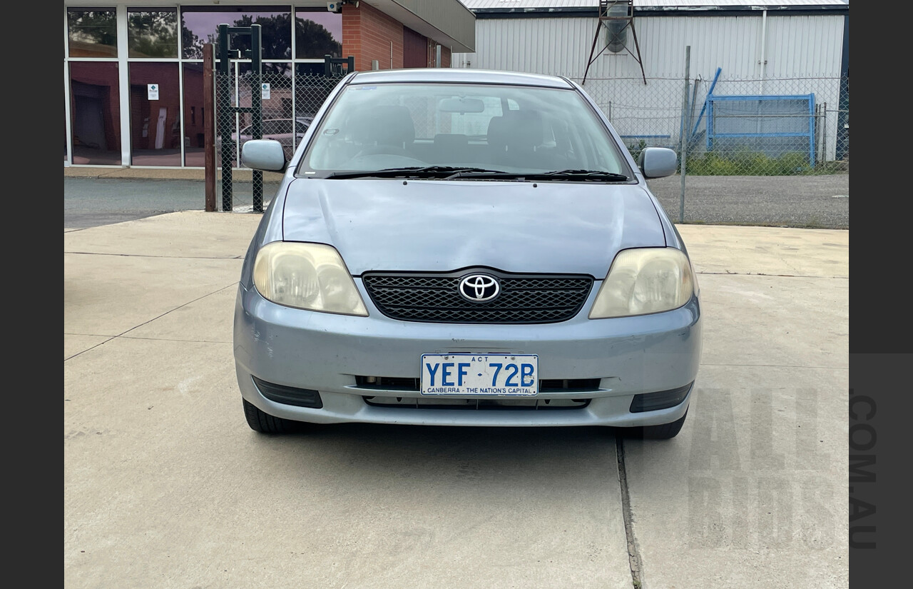 11/2003 Toyota Corolla Ascent ZZE122R 4d Wagon Silver 1.8L