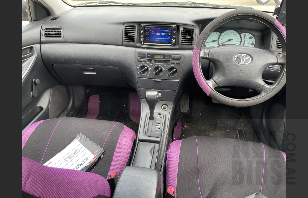 11/2003 Toyota Corolla Ascent ZZE122R 4d Wagon Silver 1.8L