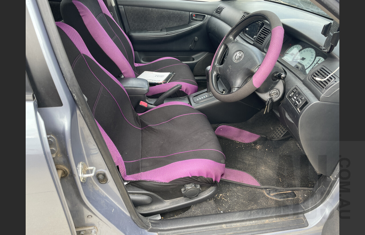 11/2003 Toyota Corolla Ascent ZZE122R 4d Wagon Silver 1.8L