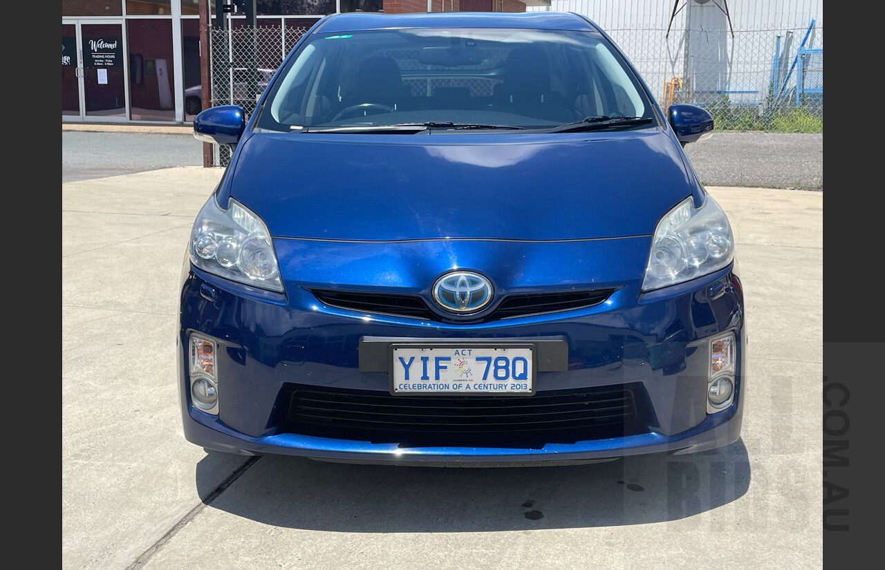 2/2011 Toyota Prius I-tech Hybrid ZVW30R 5d Hatchback Blue 1.8L