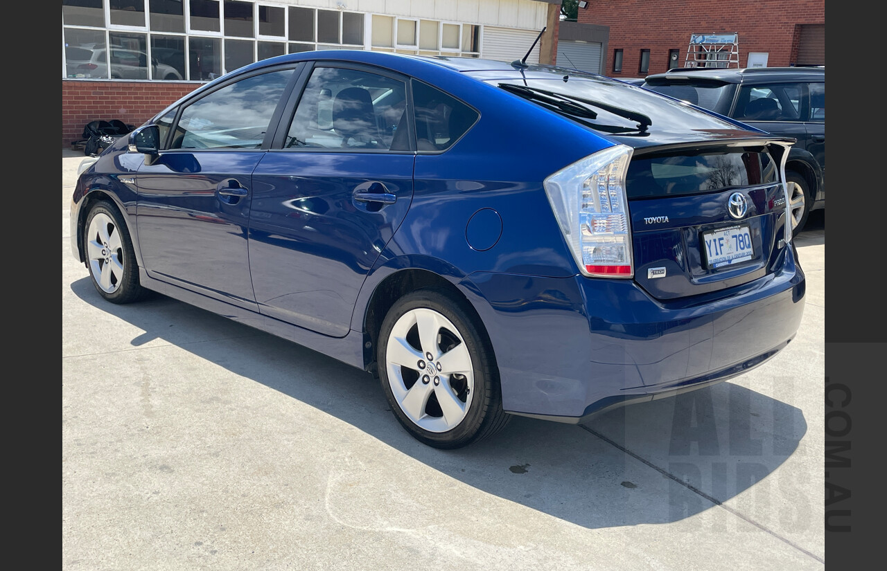 2/2011 Toyota Prius I-tech Hybrid ZVW30R 5d Hatchback Blue 1.8L
