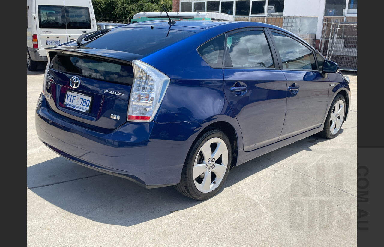 2/2011 Toyota Prius I-tech Hybrid ZVW30R 5d Hatchback Blue 1.8L
