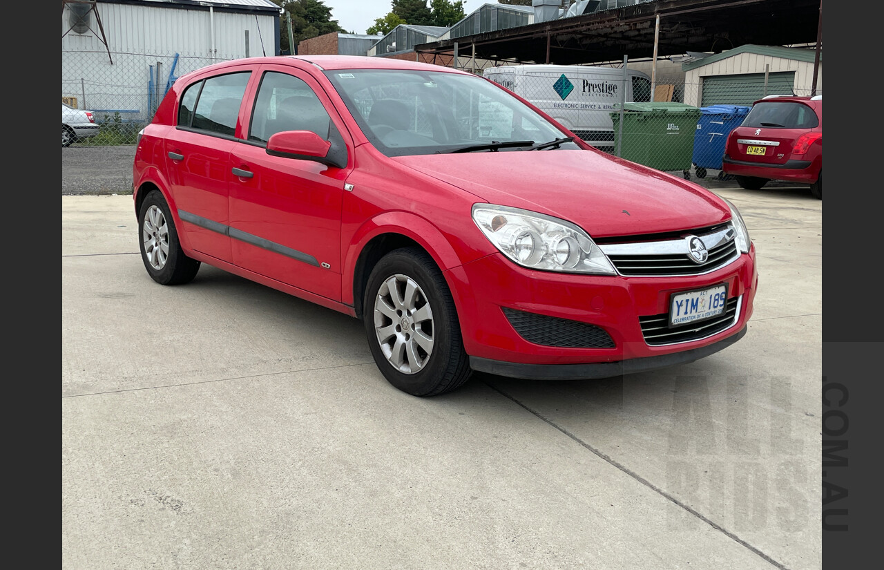 9/2008 Holden Astra 60TH Anniversary AH MY08.5 5d Hatchback Red 1.8L