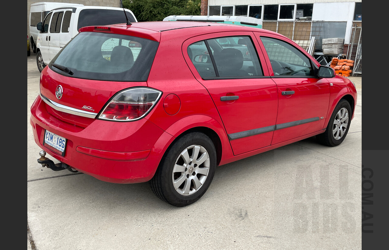 9/2008 Holden Astra 60TH Anniversary AH MY08.5 5d Hatchback Red 1.8L