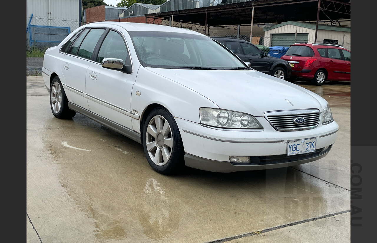 5/2007 Ford Fairlane GHIA BF 4d Sedan White 4.0L
