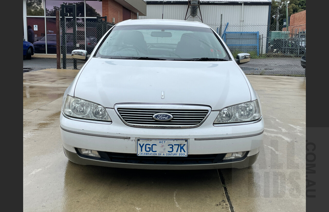5/2007 Ford Fairlane GHIA BF 4d Sedan White 4.0L