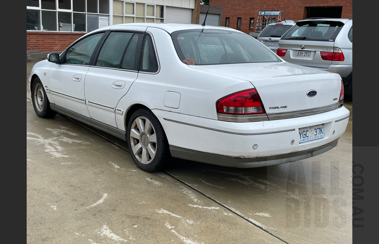 5/2007 Ford Fairlane GHIA BF 4d Sedan White 4.0L