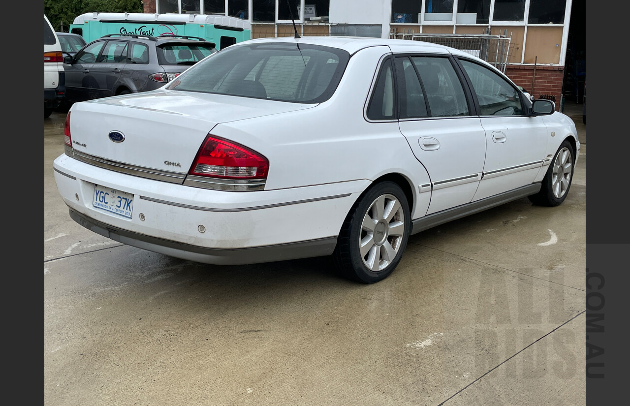 5/2007 Ford Fairlane GHIA BF 4d Sedan White 4.0L