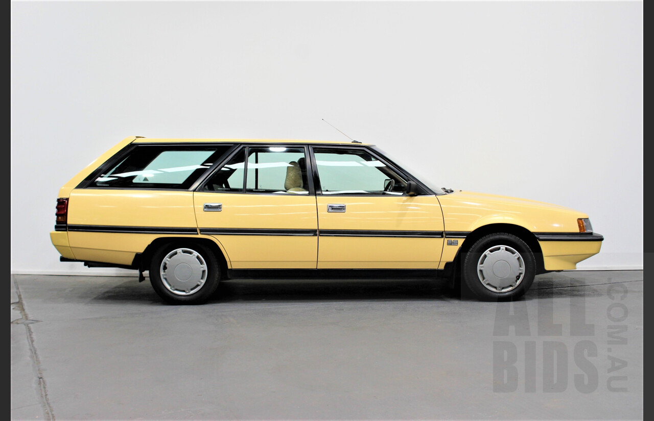 9/1988 Mitsubishi Magna Executive TN 4d Station Wagon Yellow 2.6L