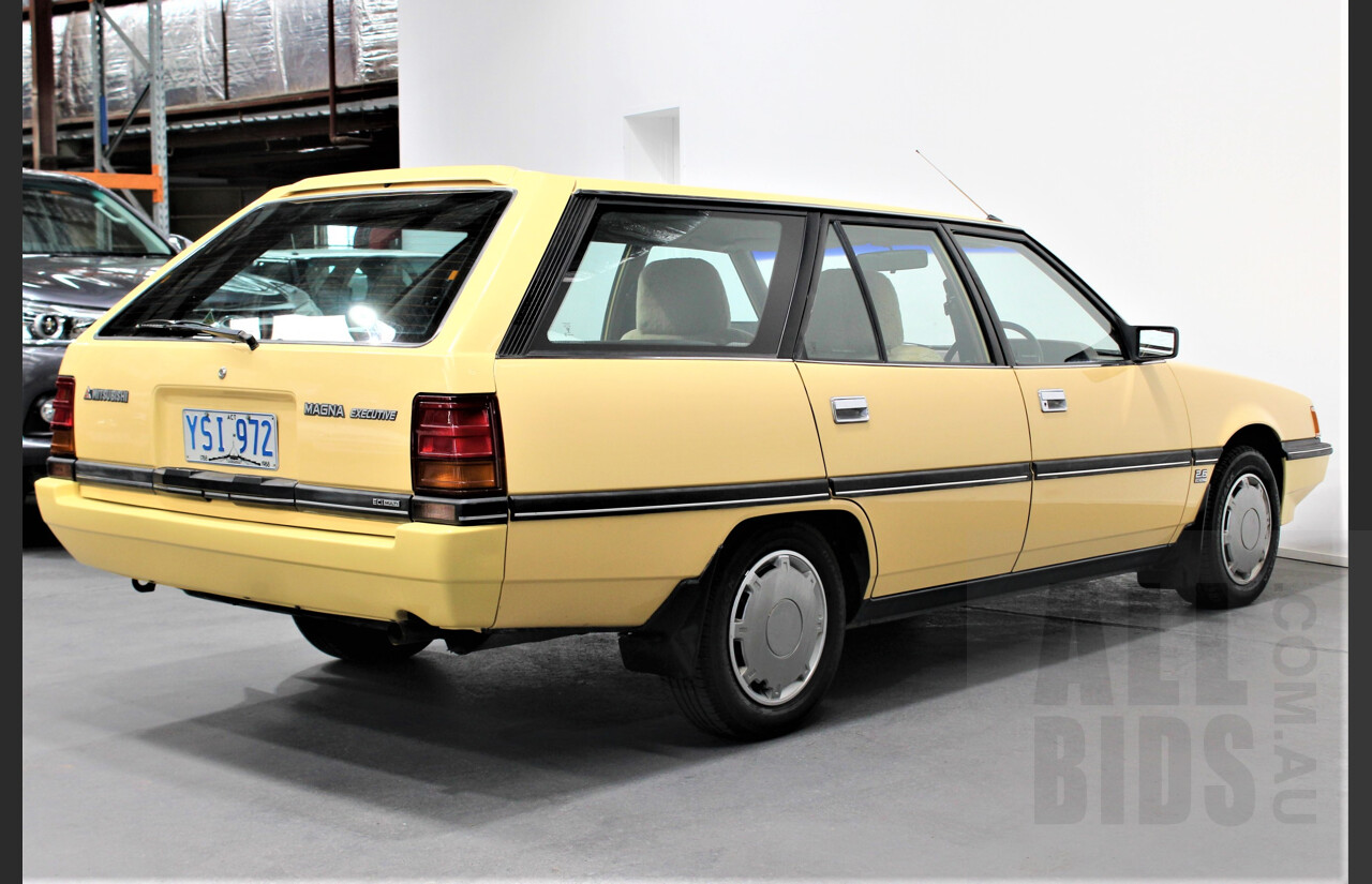 9/1988 Mitsubishi Magna Executive TN 4d Station Wagon Yellow 2.6L