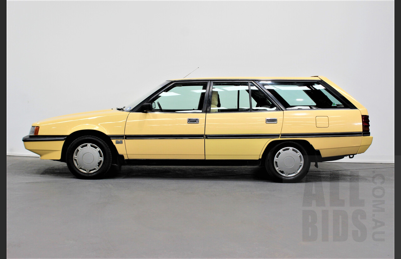 9/1988 Mitsubishi Magna Executive TN 4d Station Wagon Yellow 2.6L