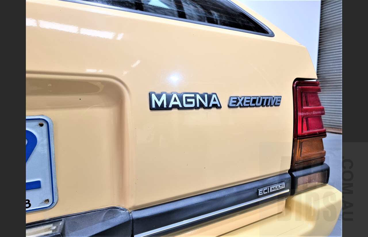 9/1988 Mitsubishi Magna Executive TN 4d Station Wagon Yellow 2.6L