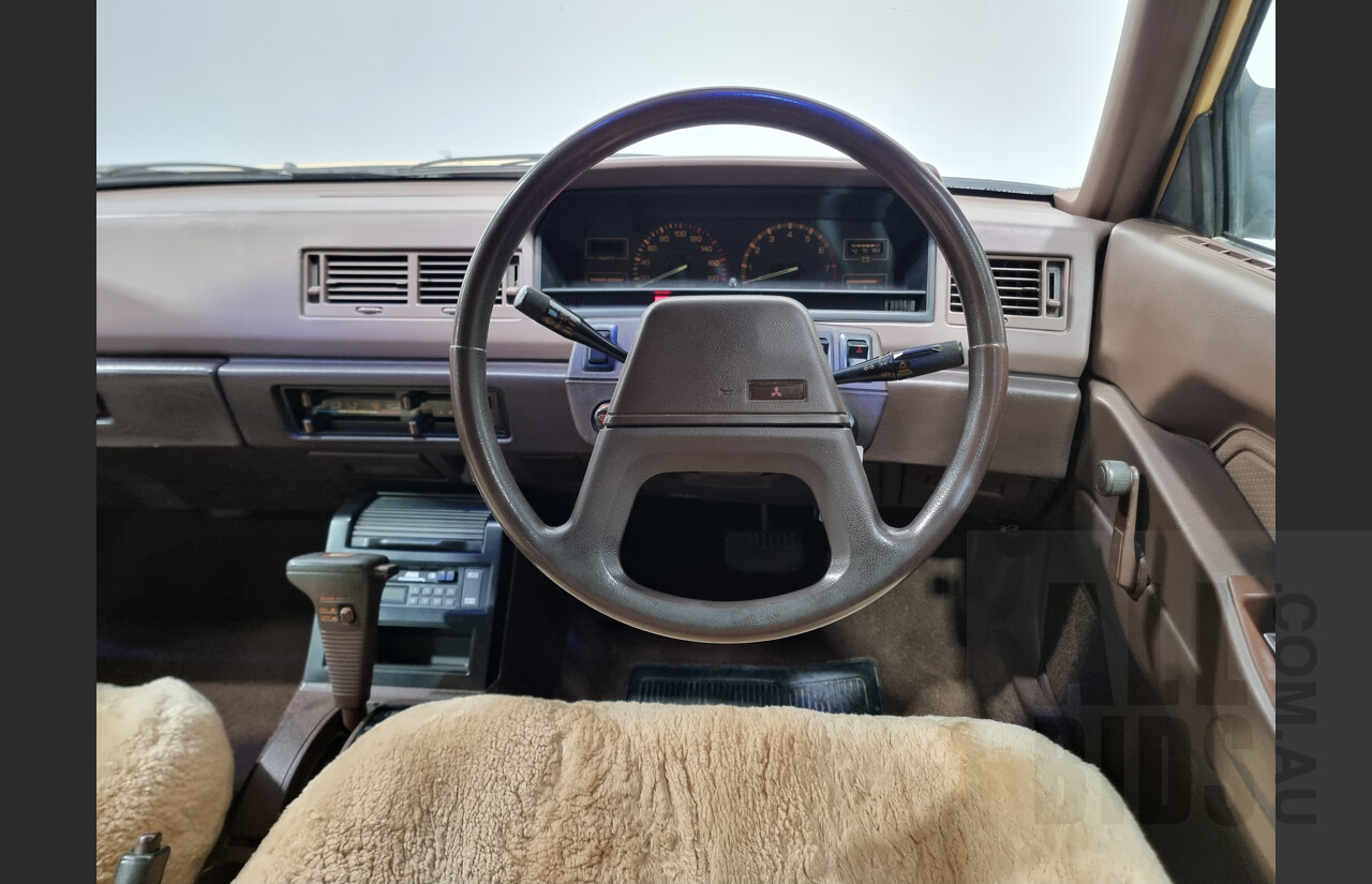 9/1988 Mitsubishi Magna Executive TN 4d Station Wagon Yellow 2.6L