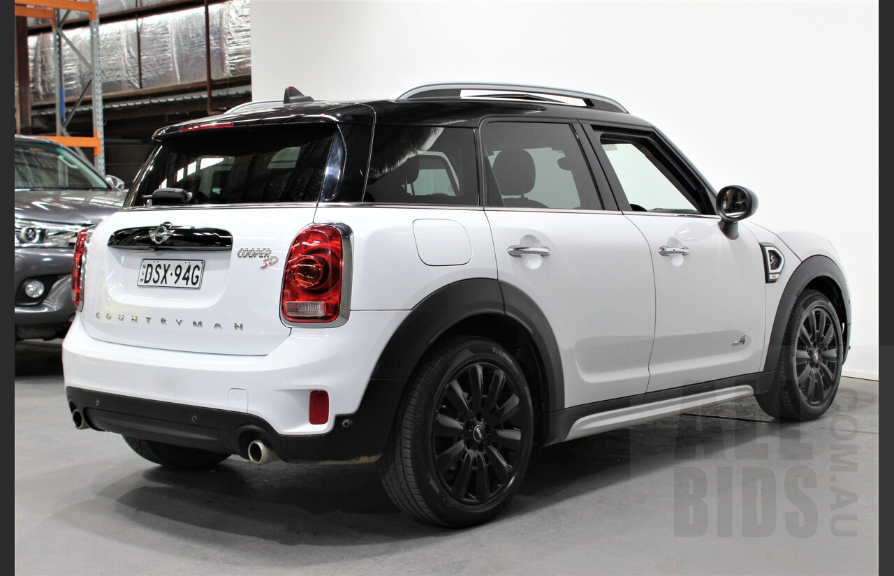 01/2018 Mini Cooper SD ALL4 Countryman R60 (AWD) 4dr Wagon Light White 2.0L Turbo Diesel