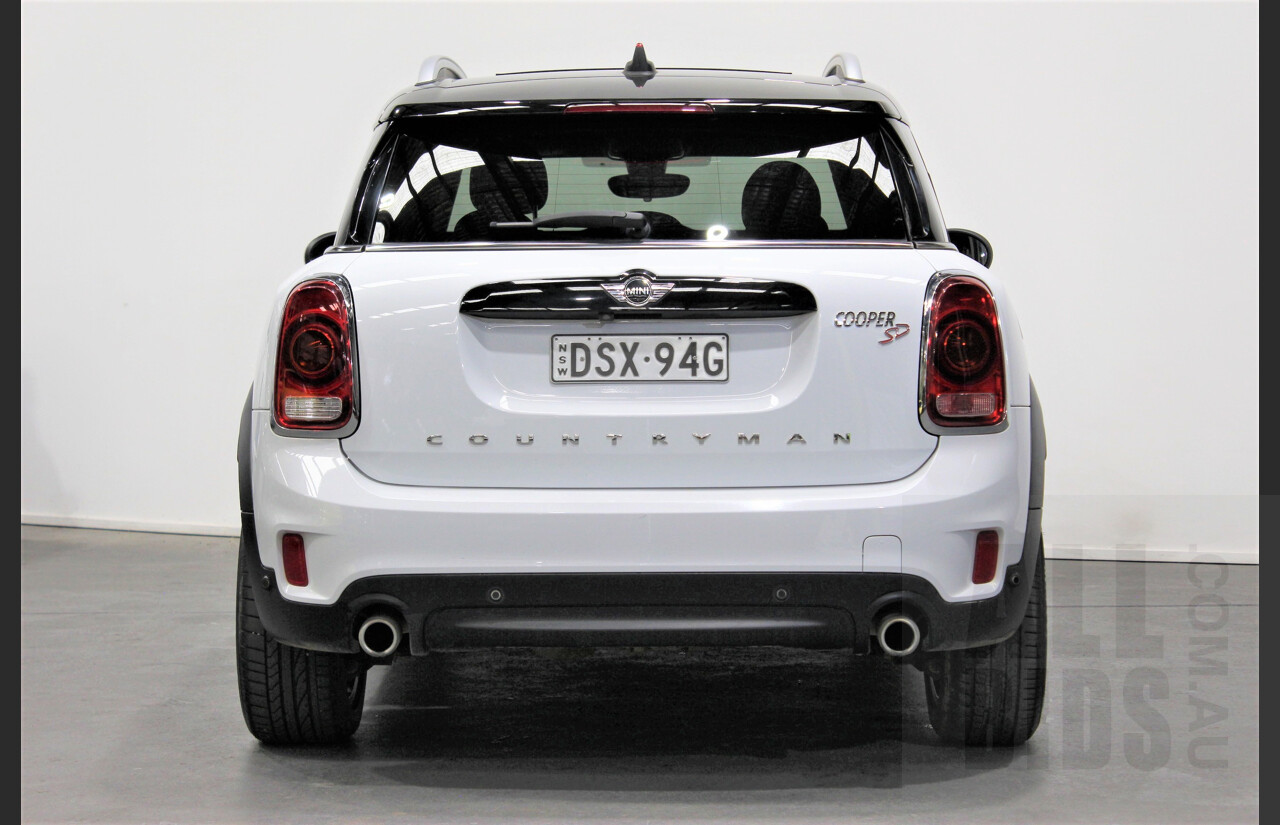 01/2018 Mini Cooper SD ALL4 Countryman R60 (AWD) 4dr Wagon Light White 2.0L Turbo Diesel