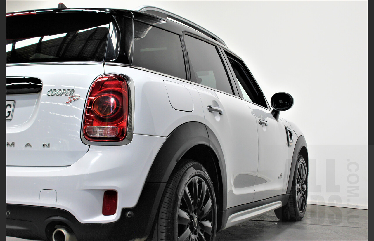 01/2018 Mini Cooper SD ALL4 Countryman R60 (AWD) 4dr Wagon Light White 2.0L Turbo Diesel
