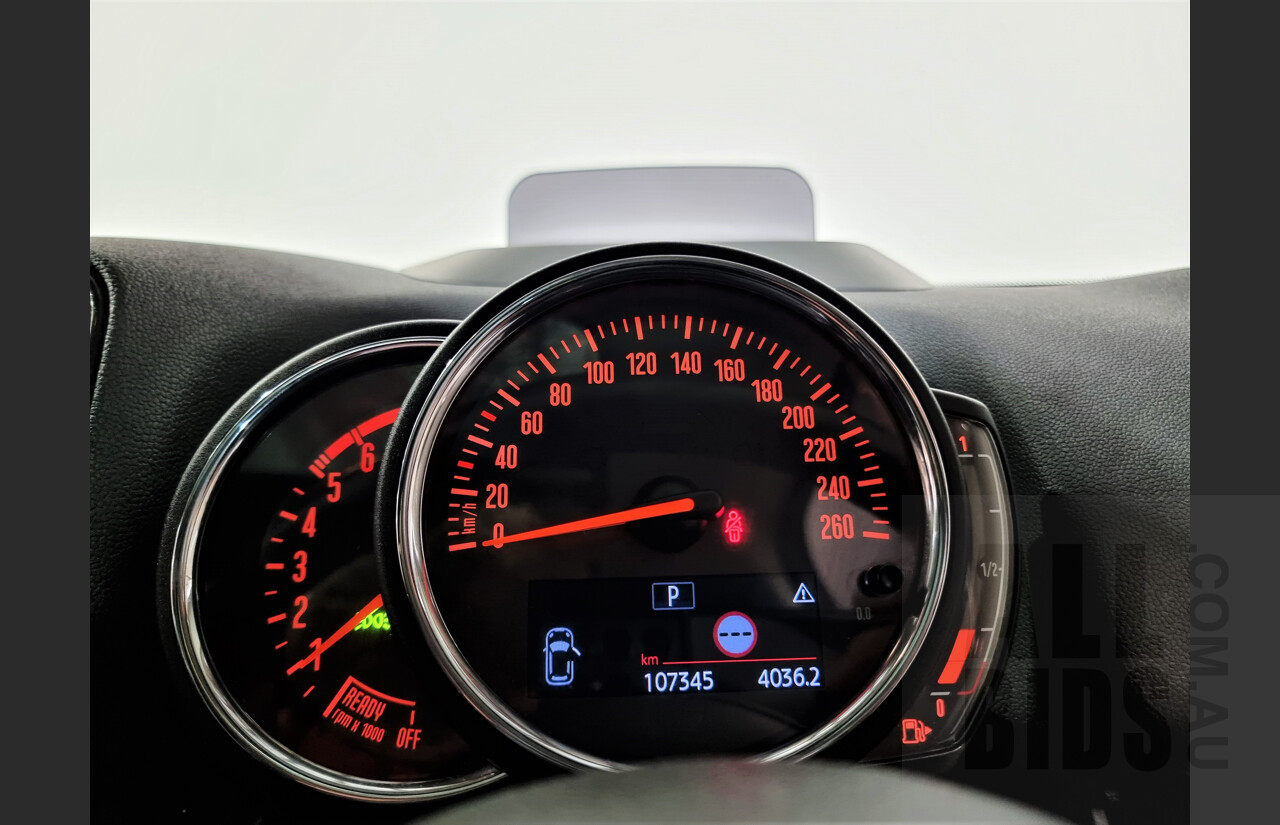 01/2018 Mini Cooper SD ALL4 Countryman R60 (AWD) 4dr Wagon Light White 2.0L Turbo Diesel