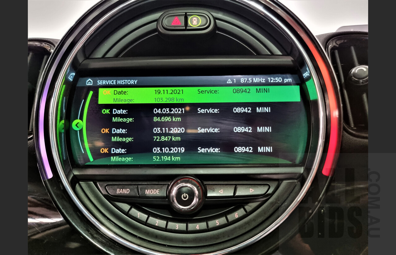 01/2018 Mini Cooper SD ALL4 Countryman R60 (AWD) 4dr Wagon Light White 2.0L Turbo Diesel