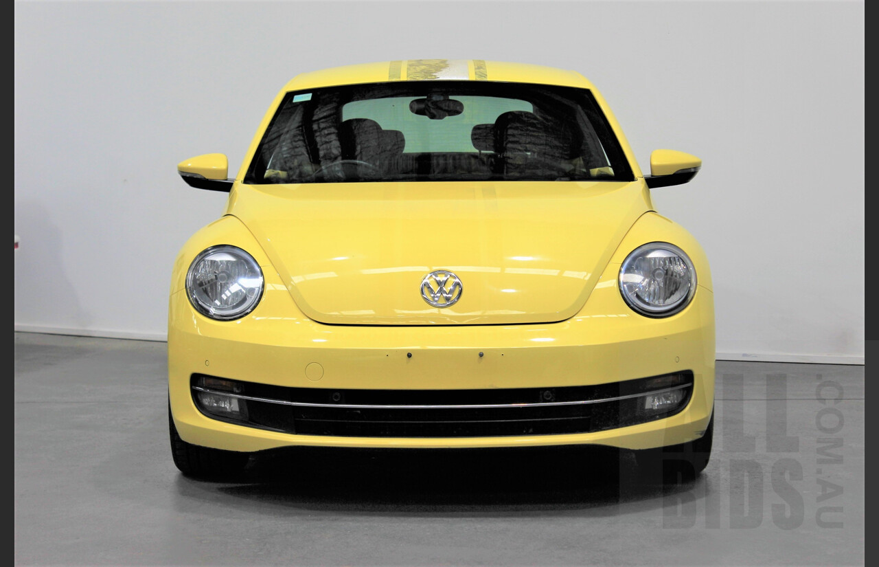 7/2013 Volkswagen Beetle 1L 3dr Hatchback Yellow 1.4L Twincharge Manual