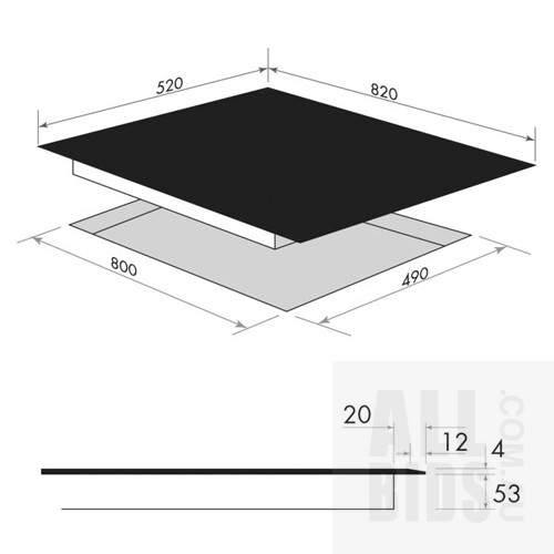 Smeg 82cm Five Zone Induction Cooktop - Brand New - RRP $1700.00