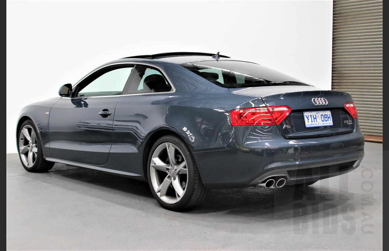 4/2009 Audi A5 2.0 TFSI Quattro 8T S-Line 2d Coupe Grey 2.0L Turbo