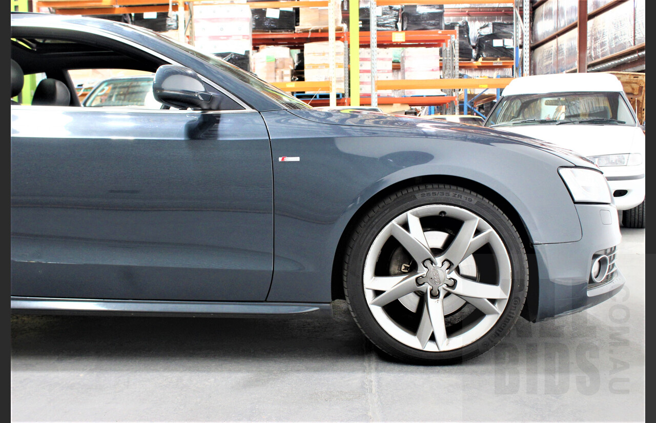 4/2009 Audi A5 2.0 TFSI Quattro 8T S-Line 2d Coupe Grey 2.0L Turbo