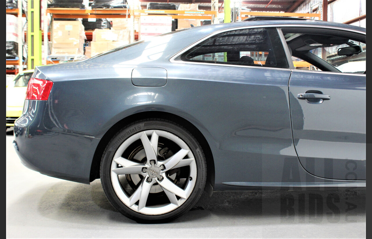 4/2009 Audi A5 2.0 TFSI Quattro 8T S-Line 2d Coupe Grey 2.0L Turbo